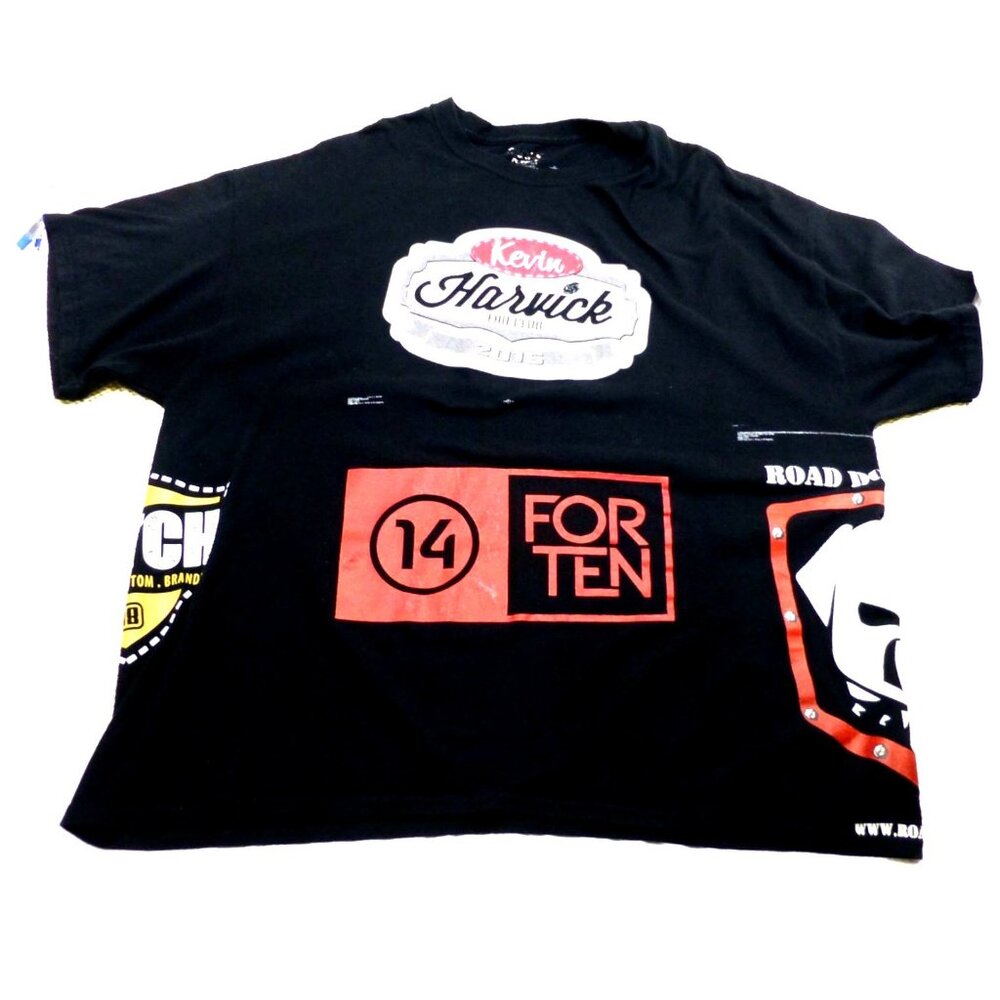 Kevin Harvick Fan Club 2015 NASCAR Graphic T-Shirt Black Short Sleeve Unisex XL